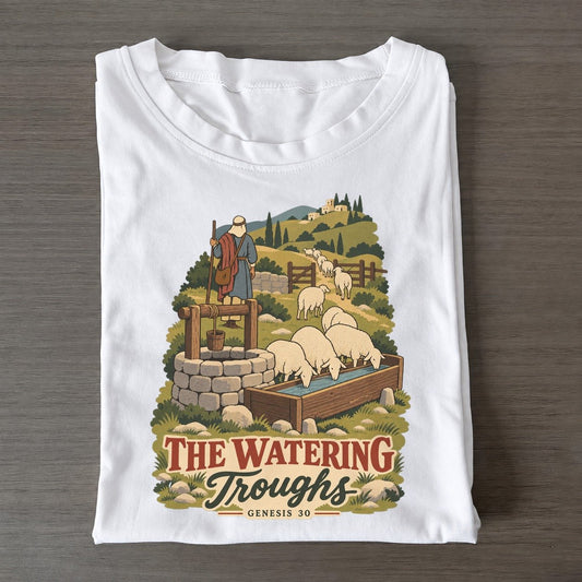 The Watering Troughs The Counting Gate Classic T-shirt – White
