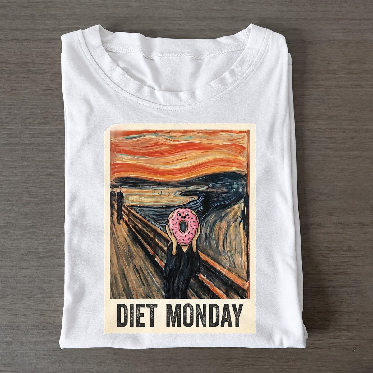 Donut Scream Diet Monday Scream Classic T-shirt – White