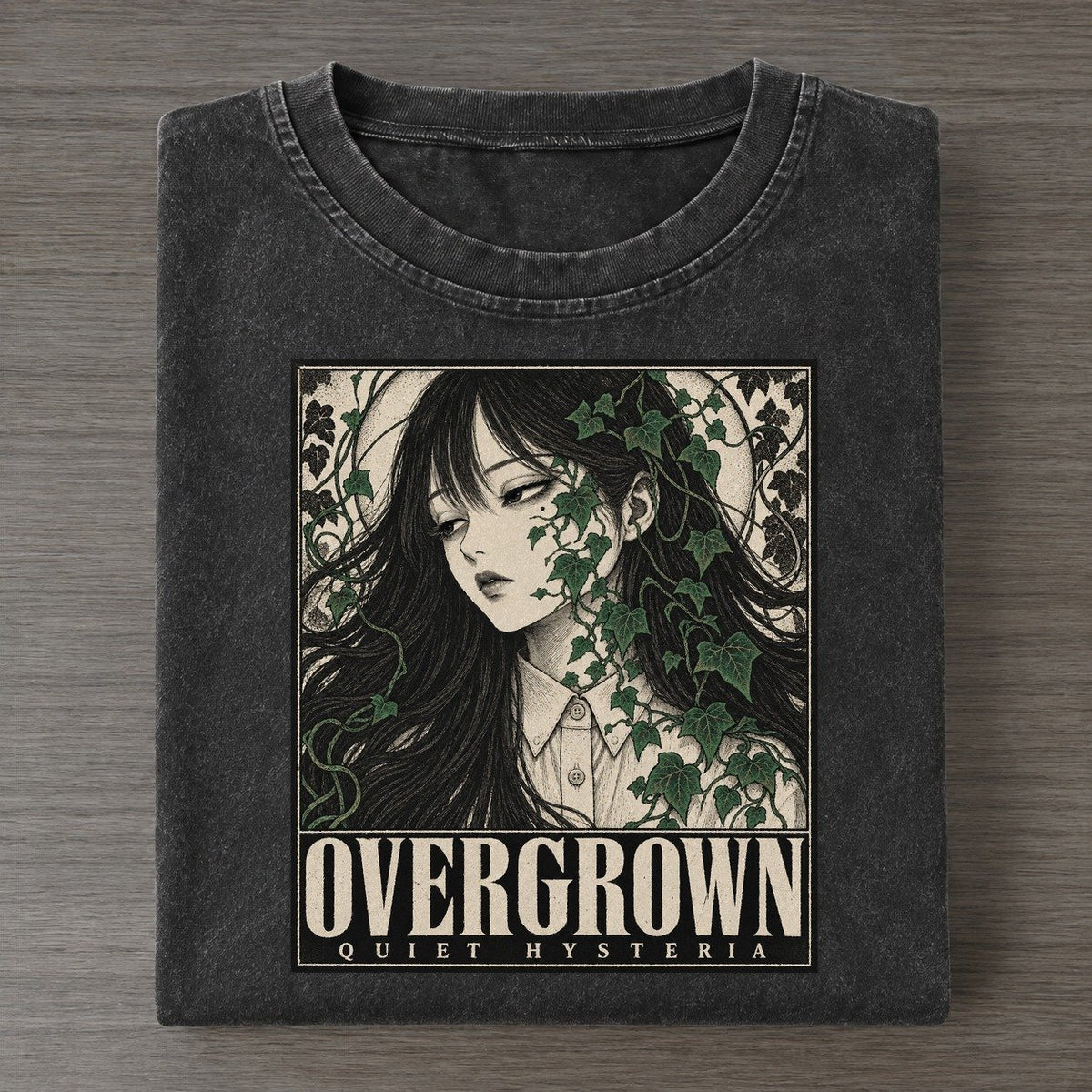 Overgrown Quiet Hysteria Vintage T-shirt – Black