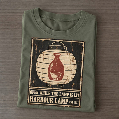 Harbour Lamp Izakaya Rules Classic T-shirt – Army Green