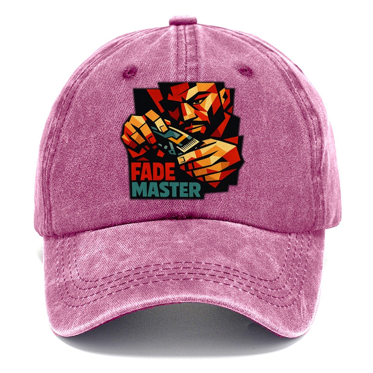 Close Up Barber's Hands Main Geometry Classic Cap – Dusty Rose