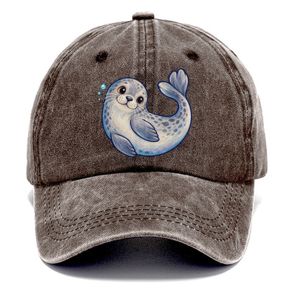 Seal Side Roll Sea Sprite Classic Cap – Brown