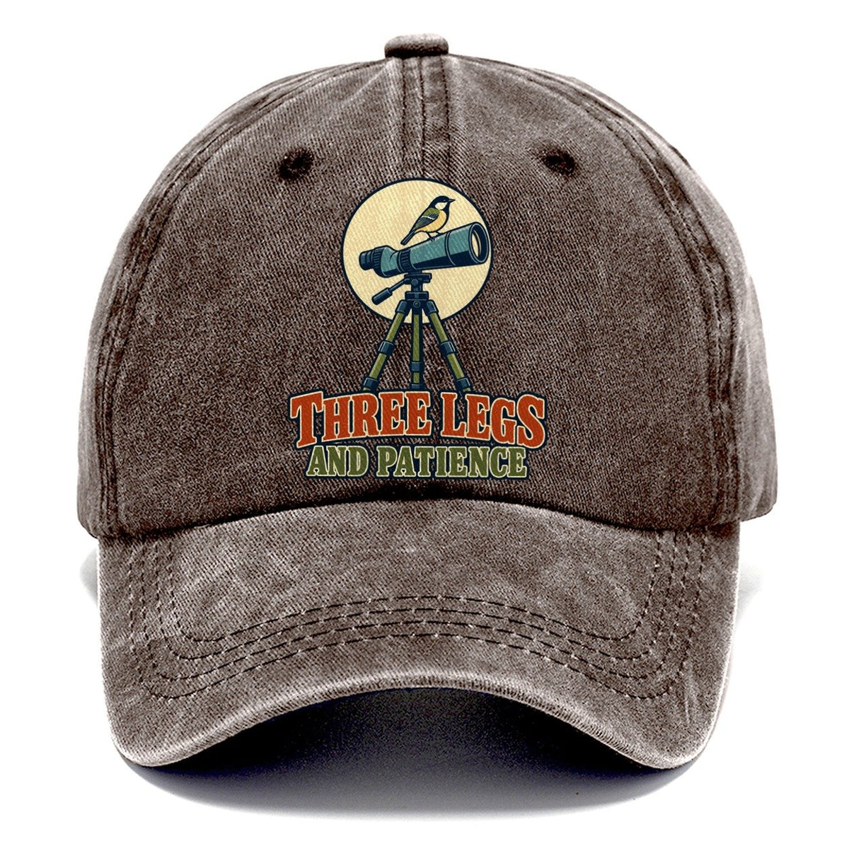 Three Legs And Patience Birdwatching Classic Cap – Brown