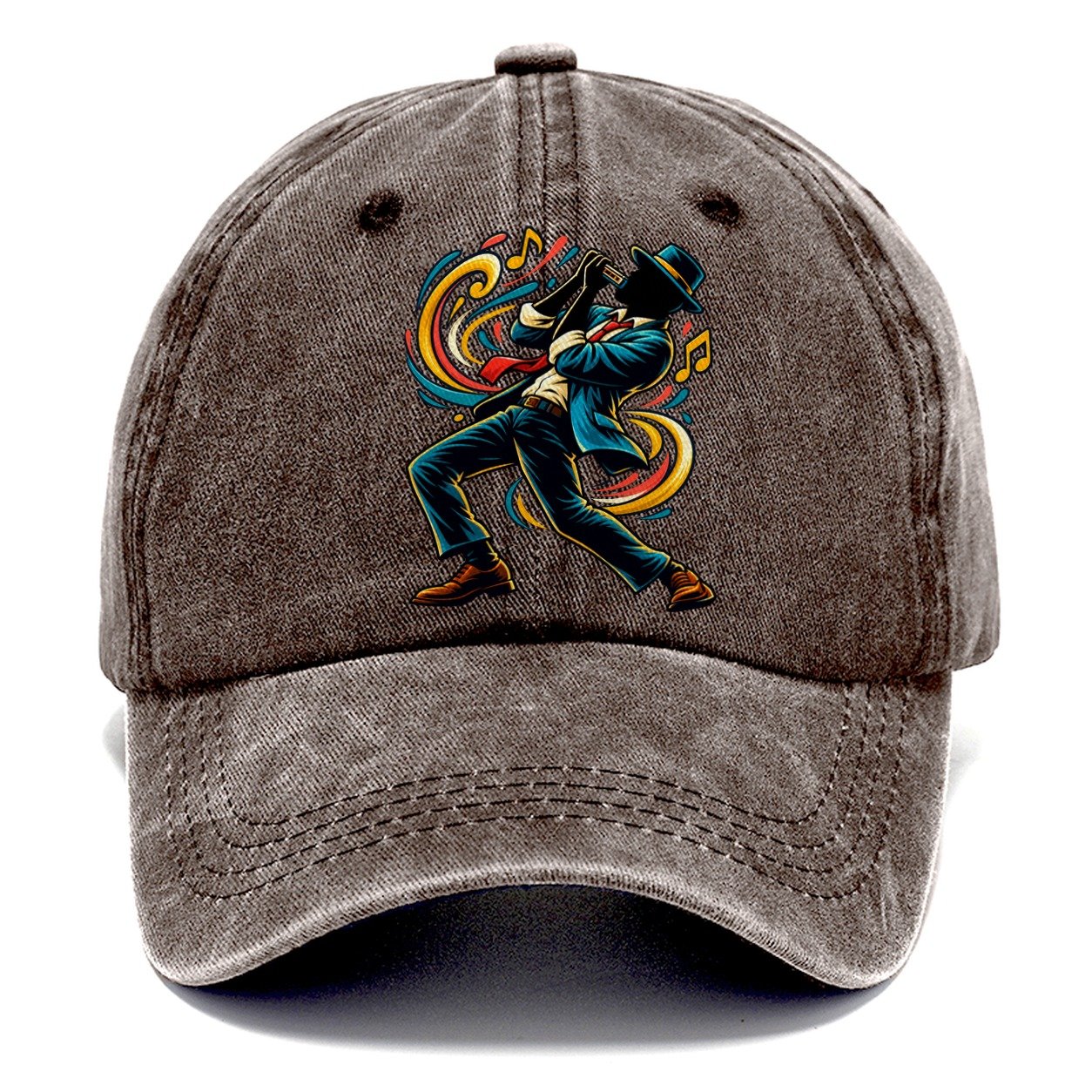 Harmonica Icon Music Instruments Classic Cap – Brown