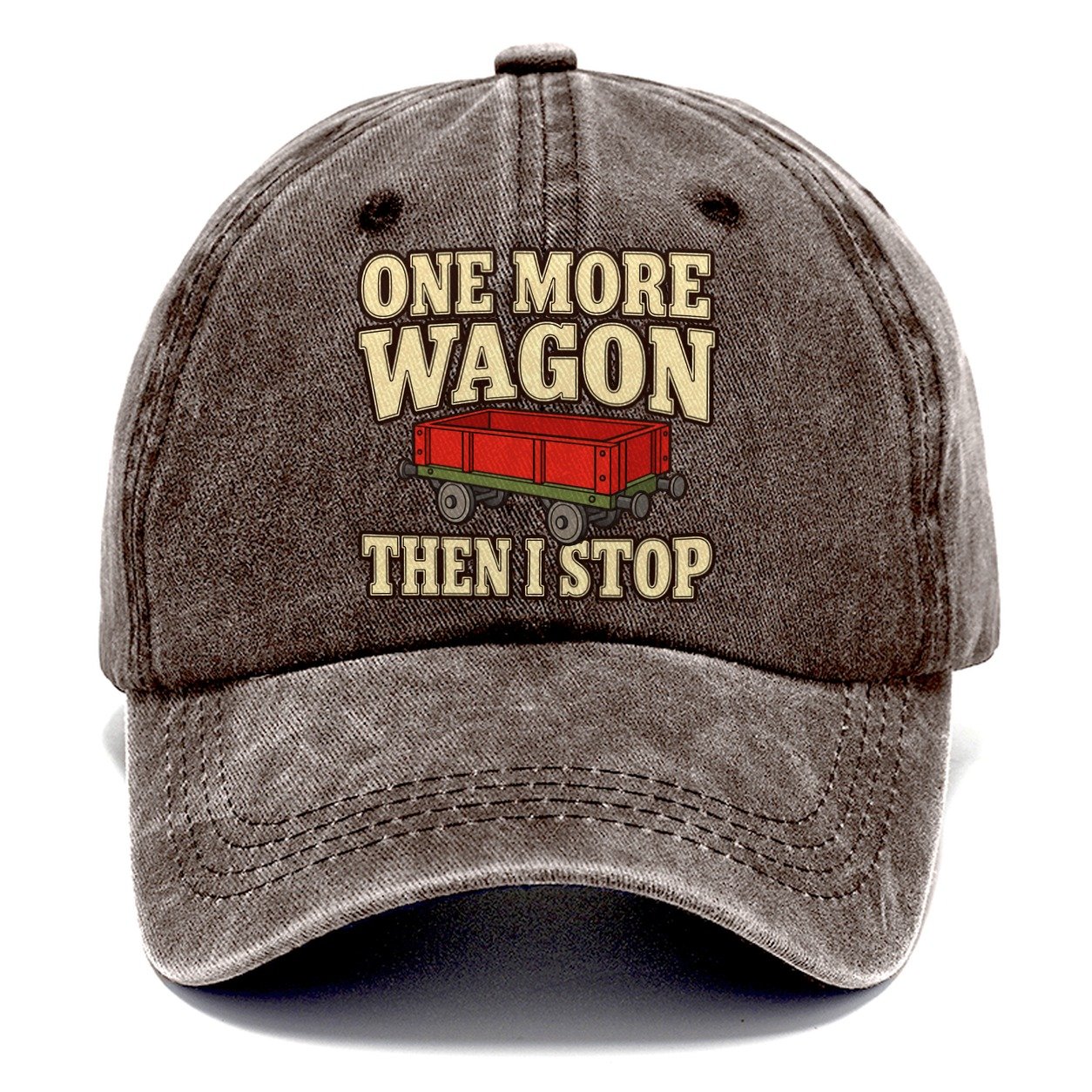 One More Wagon Then I Stop Model Railways Classic Cap – Brown