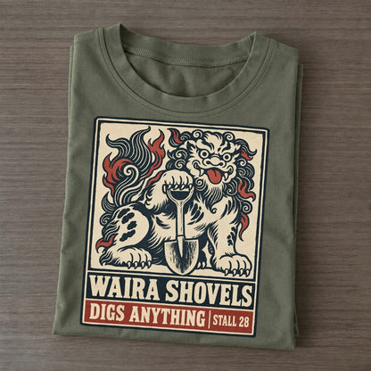 Waira Shovels Yokai Night Market Classic T-shirt – Army Green