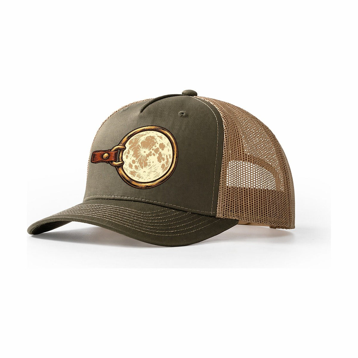 Moonlit Bridle Ring Sundown Familiars Trucker Hat – Olive Khaki