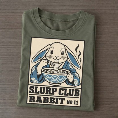 Rabbit Veg Slurp Club Classic T-shirt – Army Green