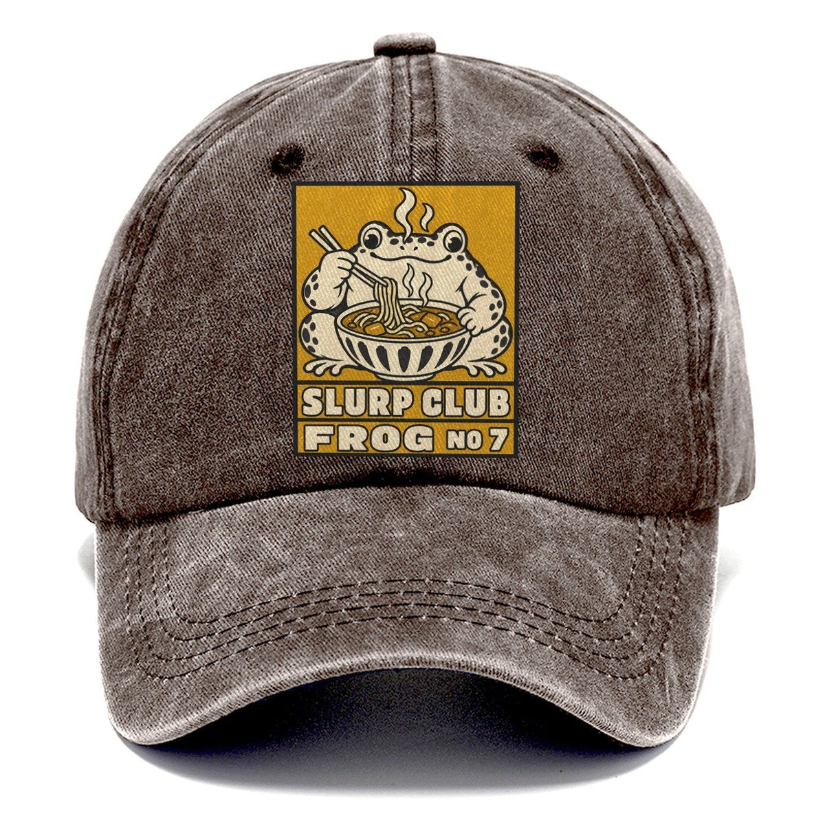 Frog Curry Slurp Club Classic Cap – Brown