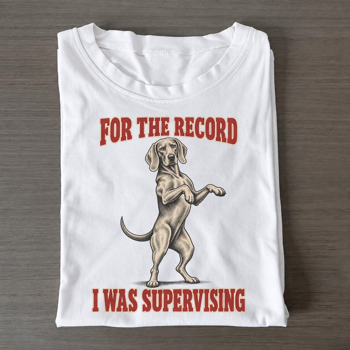Weimaraner Dog Declarations Classic T-shirt – White