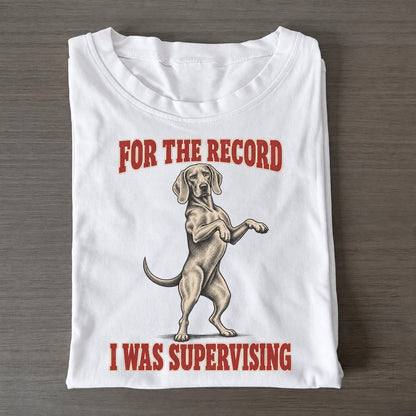Weimaraner Dog Declarations Classic T-shirt – White