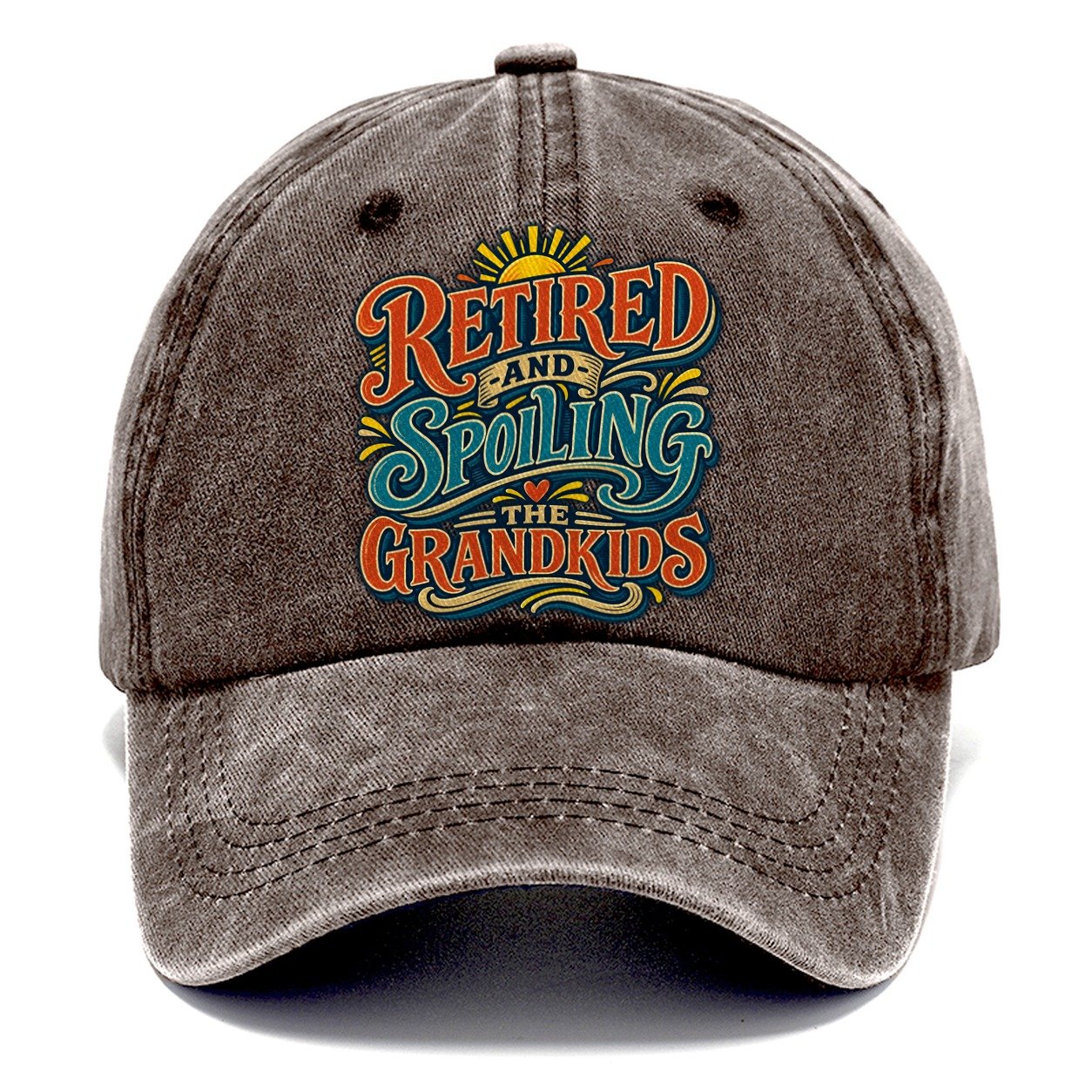 Retired And Spoiling The Grandkids Retired Living Classic Cap – Brown