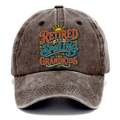 Retired And Spoiling The Grandkids Retired Living Classic Cap – Brown