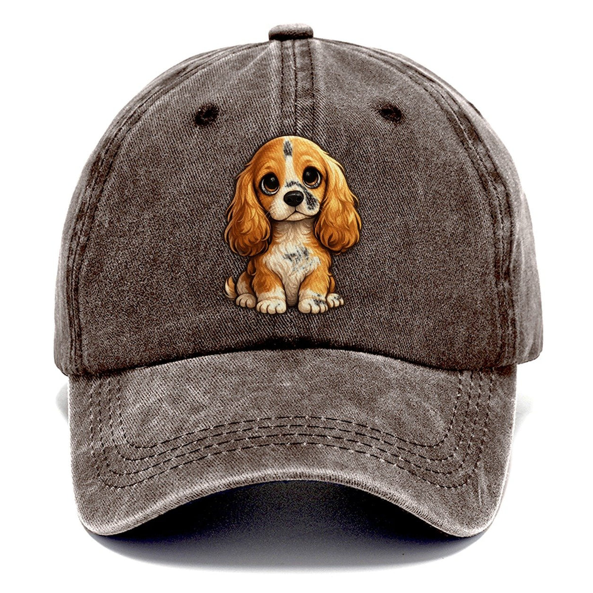 Cocker Spaniel Sitting Sweetheart Classic Cap – Brown