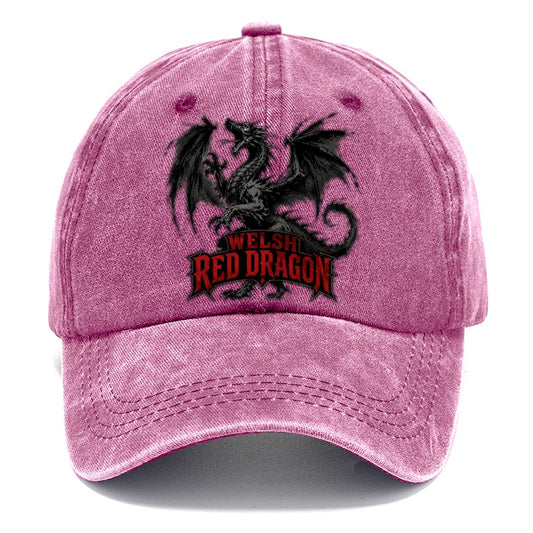 Welsh Dragon Gestural Marks Classic Cap – Dusty Rose