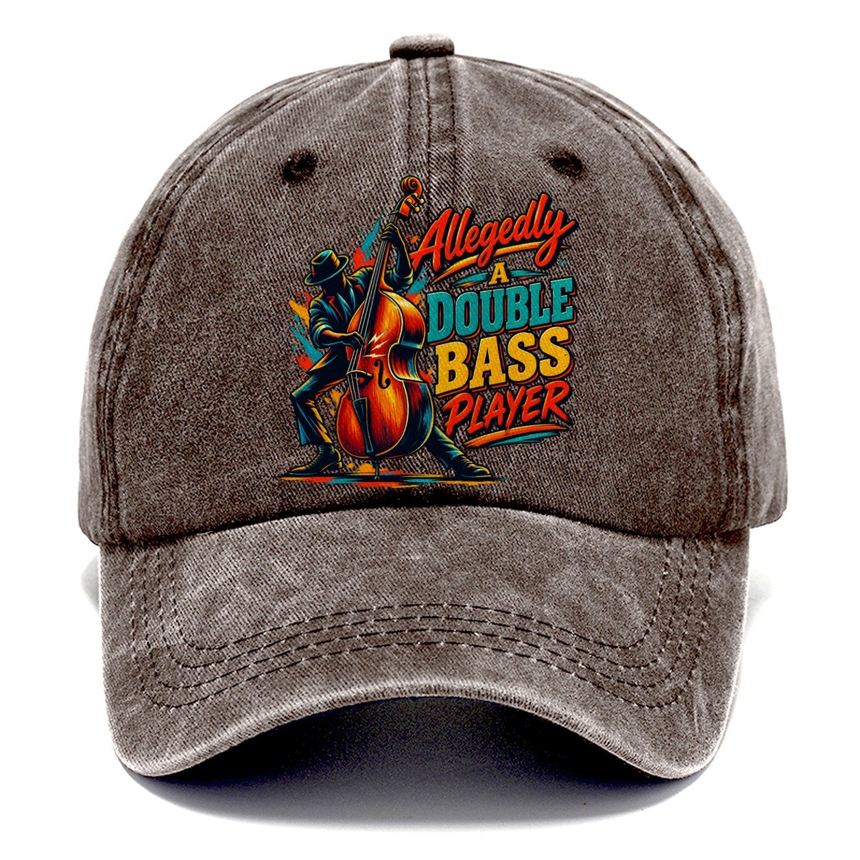 Allegedly A Double Bass Player Music Instruments Classic Cap – Brown