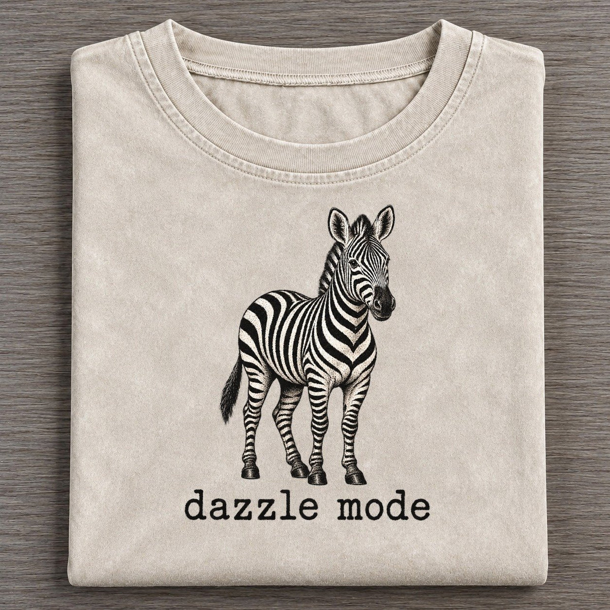 Dazzle Mode Collective Nouns Vintage T-shirt – Off White