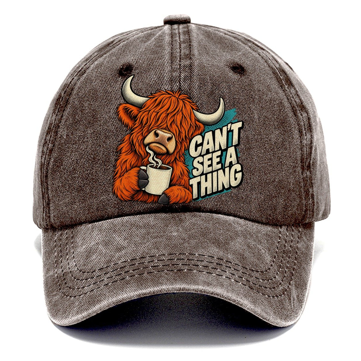 Can't See A Thing Cow Classic Cap – Brown