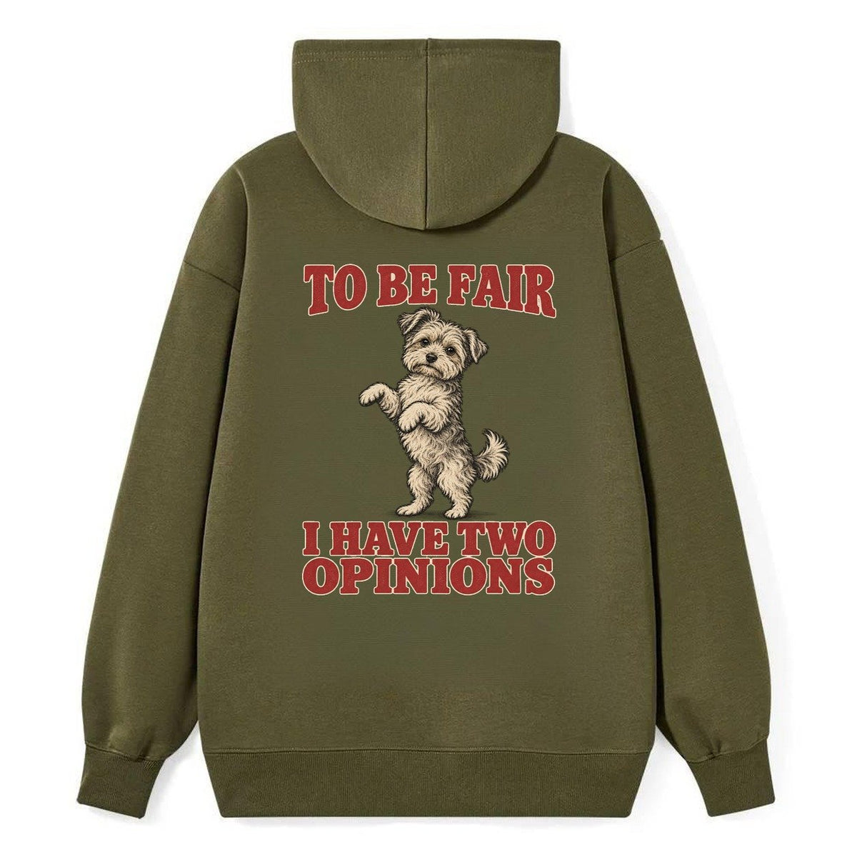 Yorkipoo Dog Declarations Classic Pullover Hoodie – Armygreen