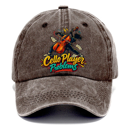 Cello Player Problems Music Instruments Classic Cap – Brown