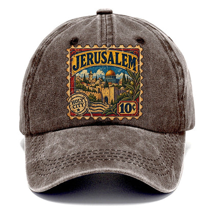 Jerusalem Postage Stamp Jerusalem Classic Cap – Brown
