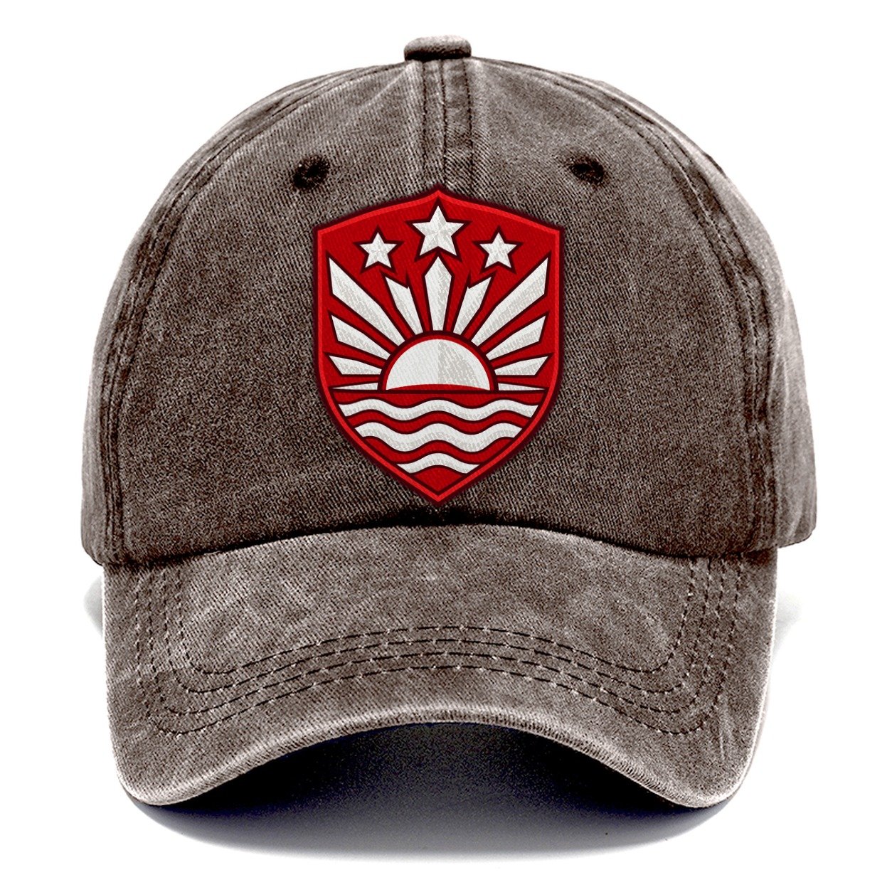 Latvia Minimal Emblem Country Logos Classic Cap – Brown