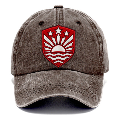 Latvia Minimal Emblem Country Logos Classic Cap – Brown
