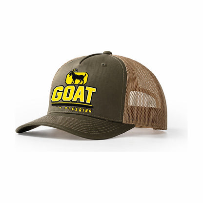 Goat Land Clearing Heavy Duty Trucker Hat – Olive Khaki