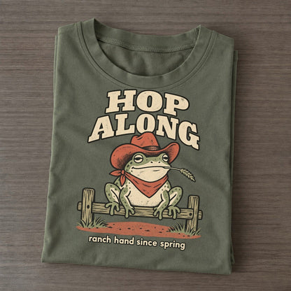 Hop Along Cowboy Critters Classic T-shirt – Army Green
