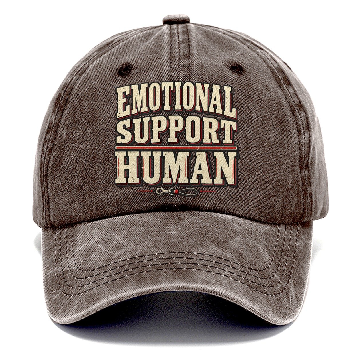 Emotional Support Human American Wit Classic Cap – Brown