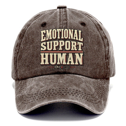 Emotional Support Human American Wit Classic Cap – Brown