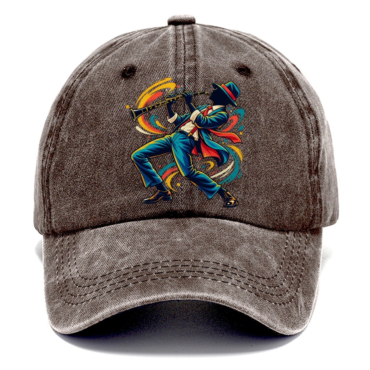 Clarinet Icon Music Instruments Classic Cap – Brown