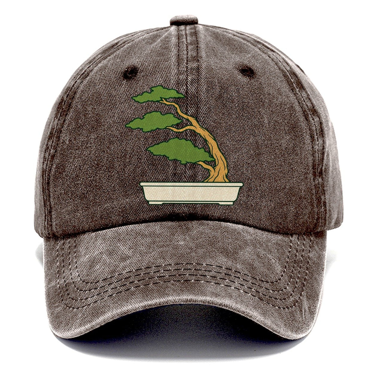 Windswept Juniper Form Bonsai Classic Cap – Brown