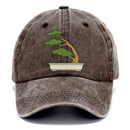 Windswept Juniper Form Bonsai Classic Cap – Brown