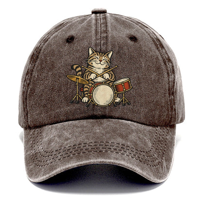 Tabby Jazz Drummer Sundown Familiars Classic Cap – Brown
