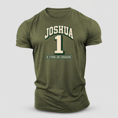 Joshua 1 Varsity Chapel Varsity Cotton T-Shirt – Army Green