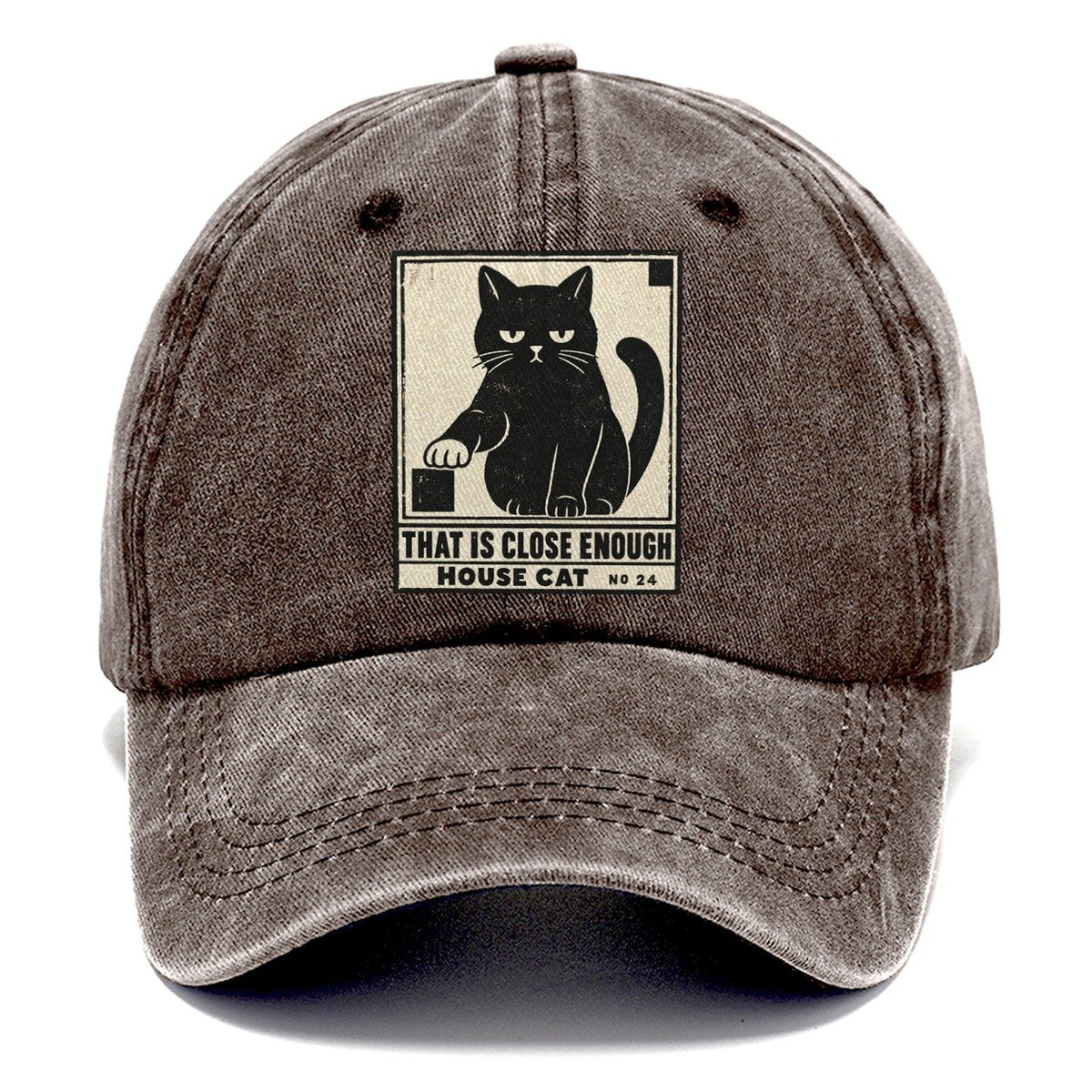 That Is Close Enough Neko Says No Classic Cap – Brown