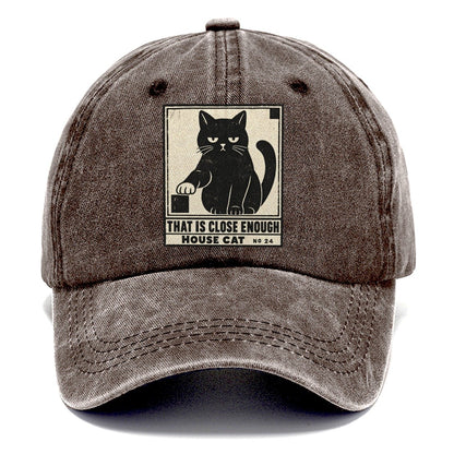 That Is Close Enough Neko Says No Classic Cap – Brown