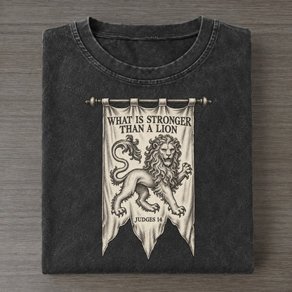 What Is Stronger Beast And Banner Vintage T-shirt – Black