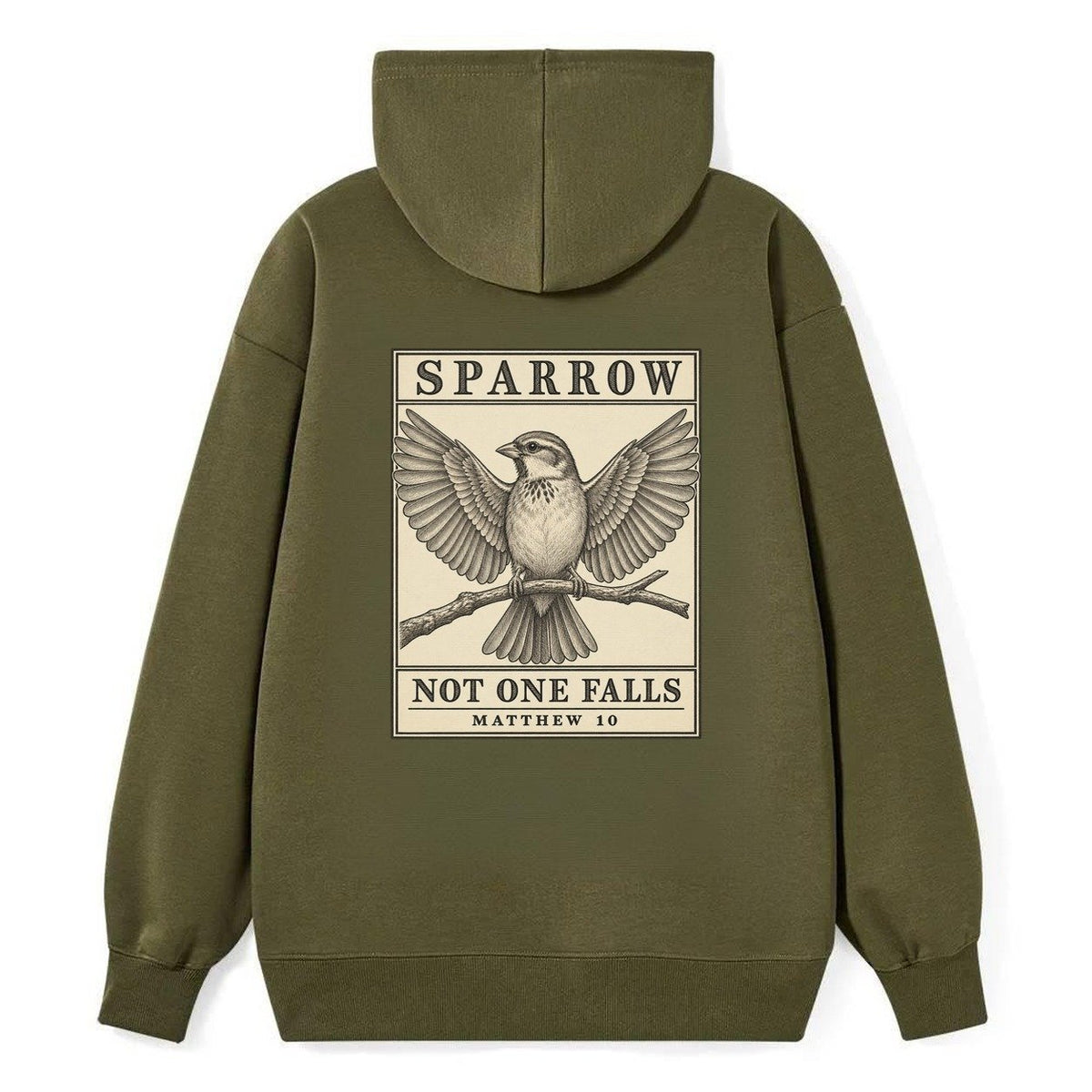 Sparrow Specimen Plate Creature Canticle Classic Pullover Hoodie – Armygreen