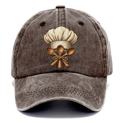 Chef Hat Wooden Spoons Fan Favorites Classic Cap – Brown