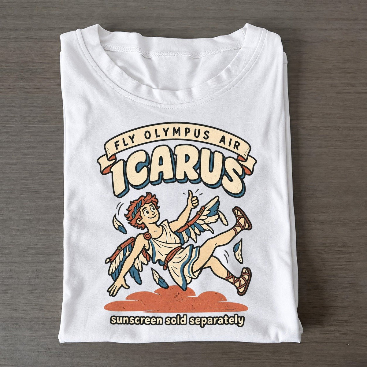 Icarus Olympus Gift Shop Classic T-shirt – White