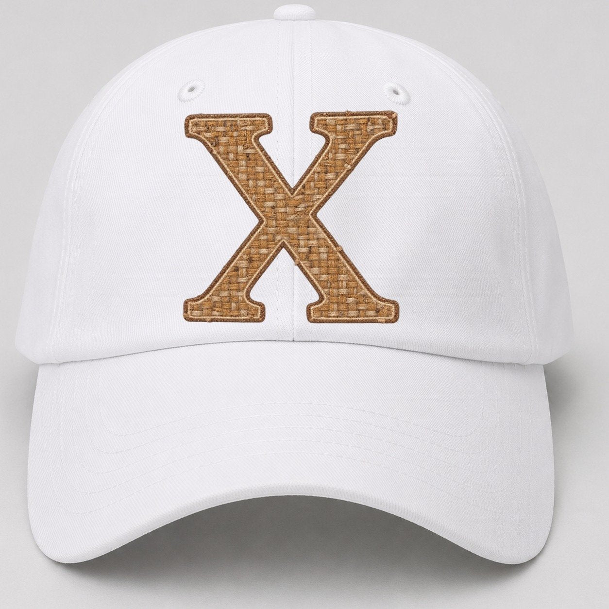 Woven Tweed X Monogram Baseball Cap – White