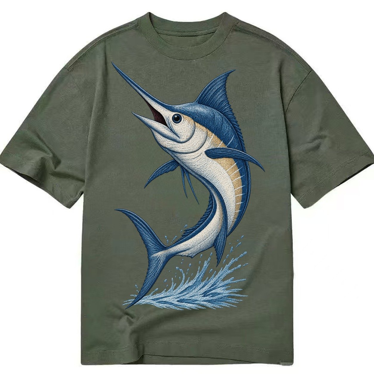 Marlins Majesty Classic T-shirt – Army Green