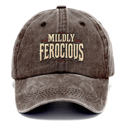 Mildly Ferocious American Wit Classic Cap – Brown