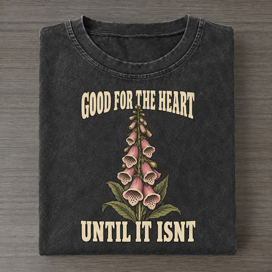 Until It Isnt Botanical Warnings Vintage T-shirt – Black
