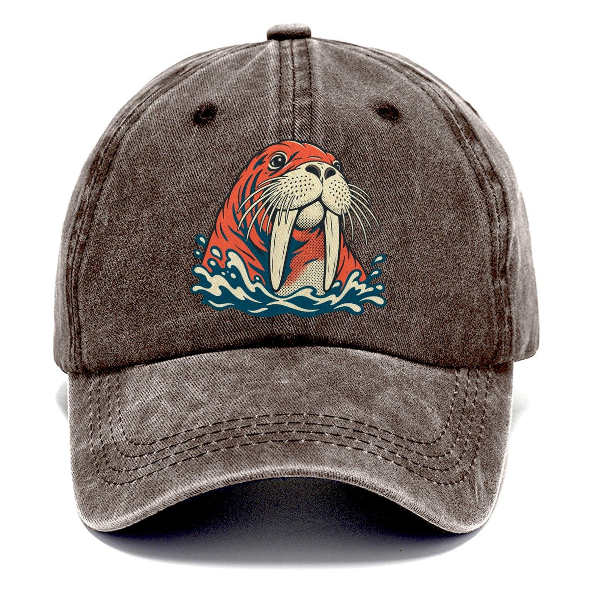 Walrus Whisker Wave Classic Cap – Brown