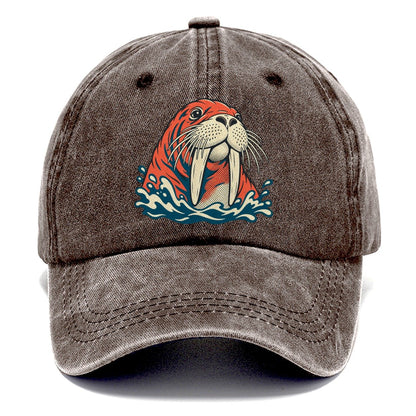 Walrus Whisker Wave Classic Cap – Brown