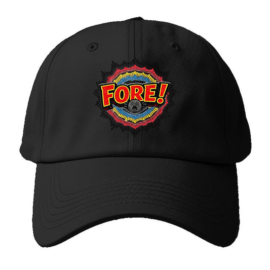 Fore Shockwave Golf Baseball Cap – Black