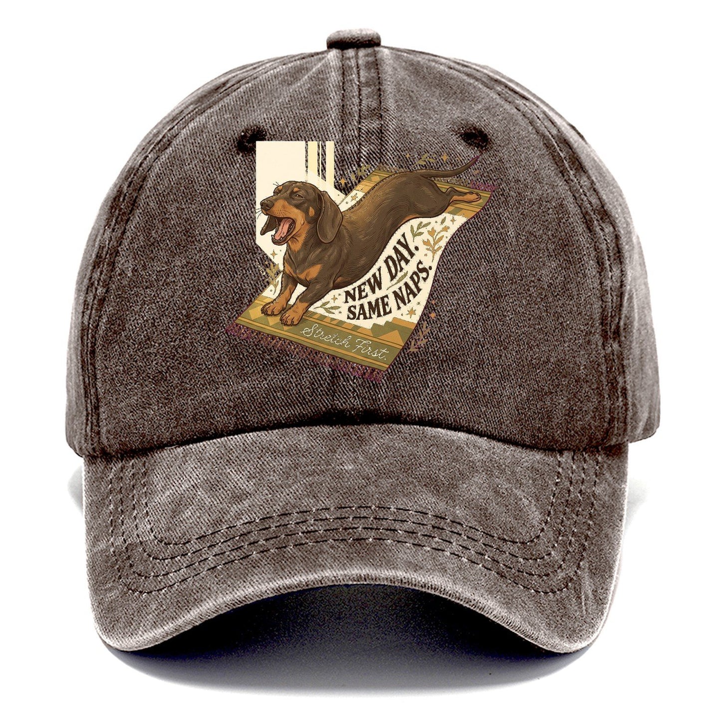 New Day Same Naps Classic Cap – Brown